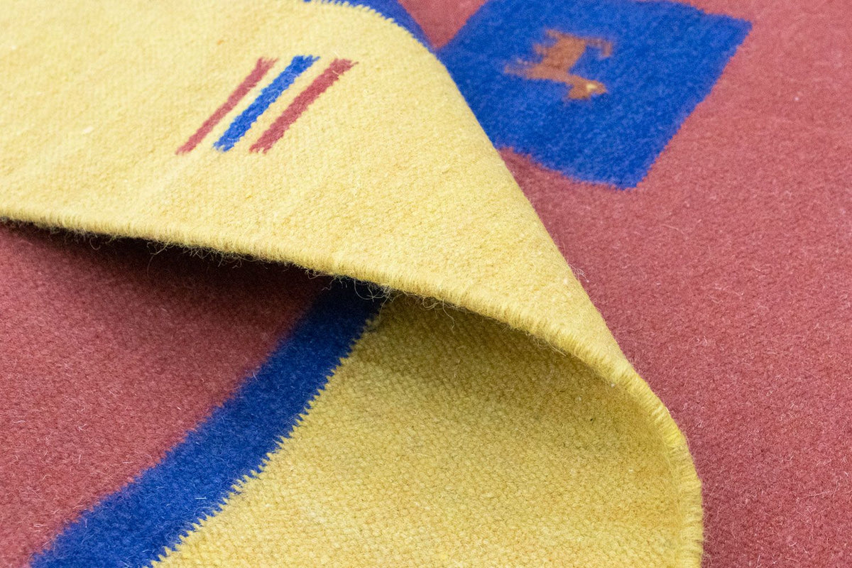 Tapis Kelim - Tendance - 200 x 140 cm - rouge