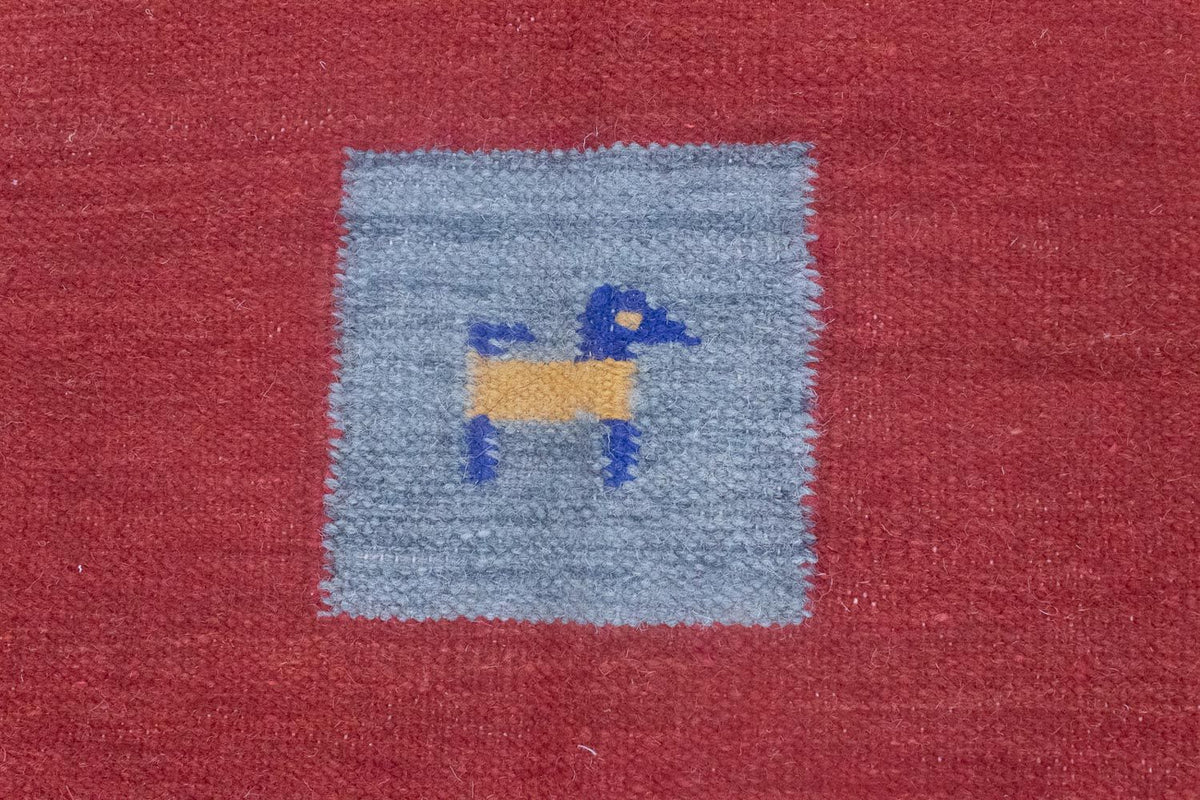 Tapis Kelim - Tendance - 200 x 140 cm - rouge