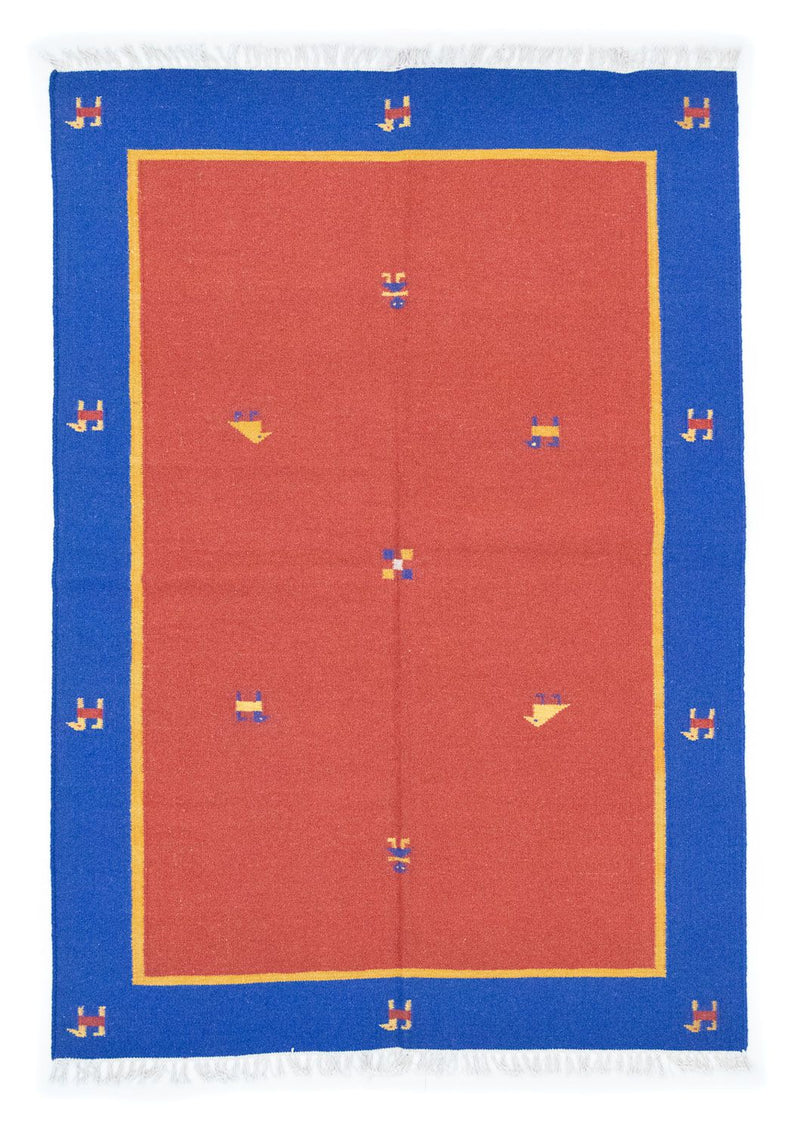 Tapis Kelim - Tendance - 200 x 140 cm - rouge