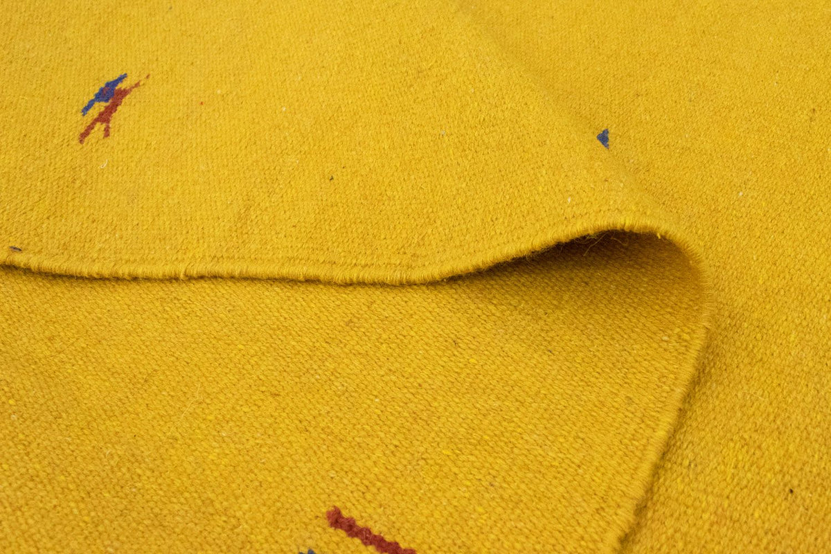 Tapis Kelim - Tendance - 180 x 120 cm - jaune