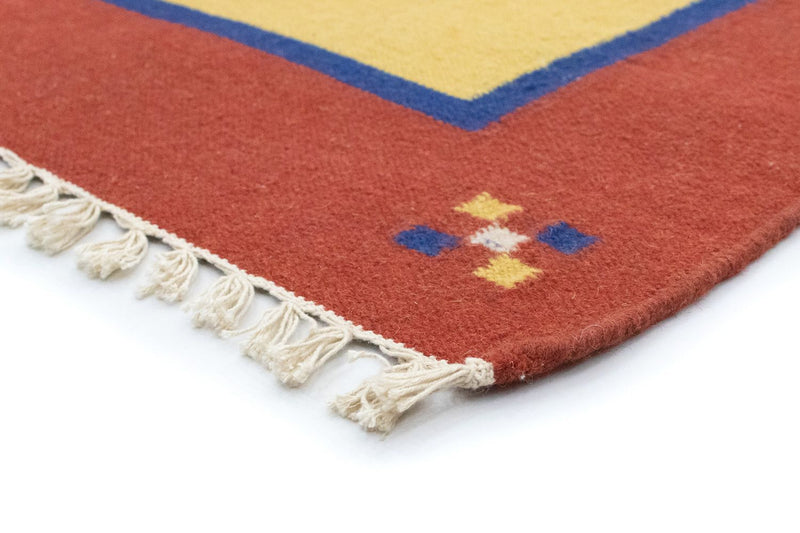 Tapis Kelim - Tendance - 200 x 140 cm - jaune