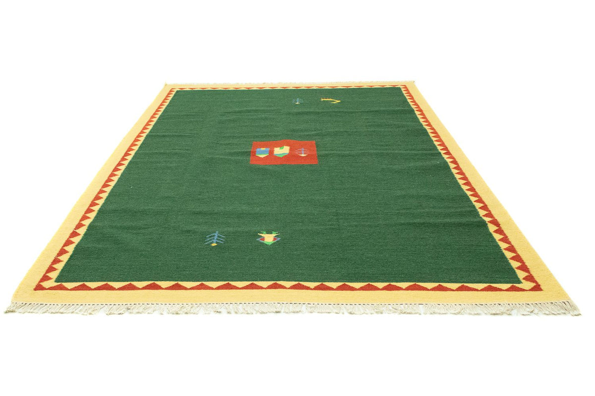 Tapis Kelim - Tendance - 300 x 200 cm - vert foncé