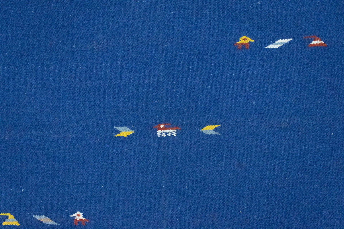 Tapis Kelim - Tendance - 180 x 120 cm - bleu