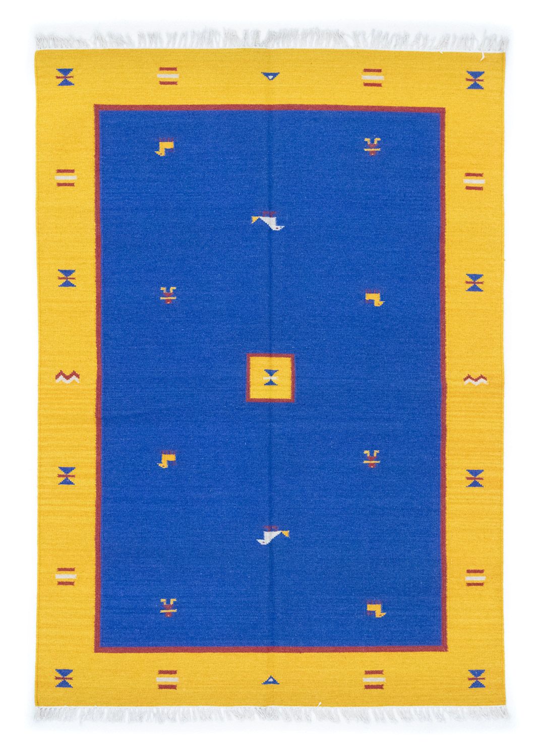 Tapis Kelim - Tendance - 200 x 140 cm - bleu