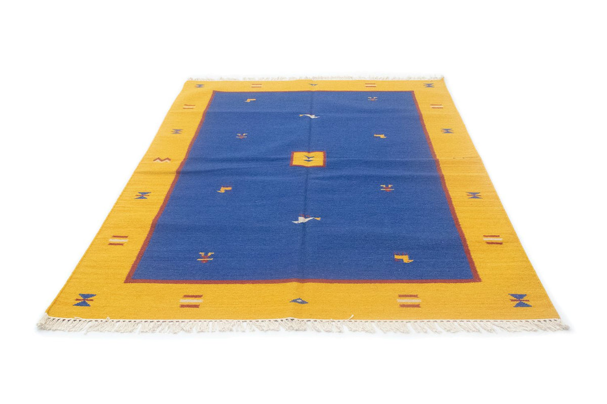 Tapis Kelim - Tendance - 200 x 140 cm - bleu