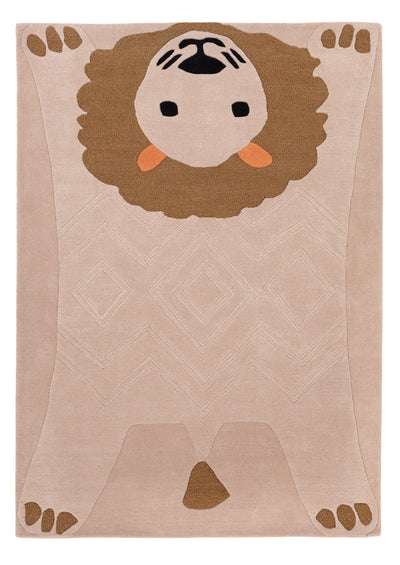 Lion Allongé Tapis Enfant