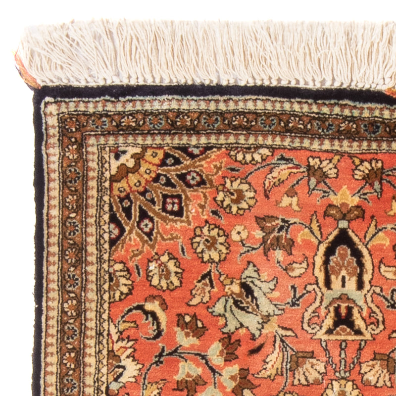 Tapis en soie - Ghom soie - Premium - 80 x 60 cm - rouge