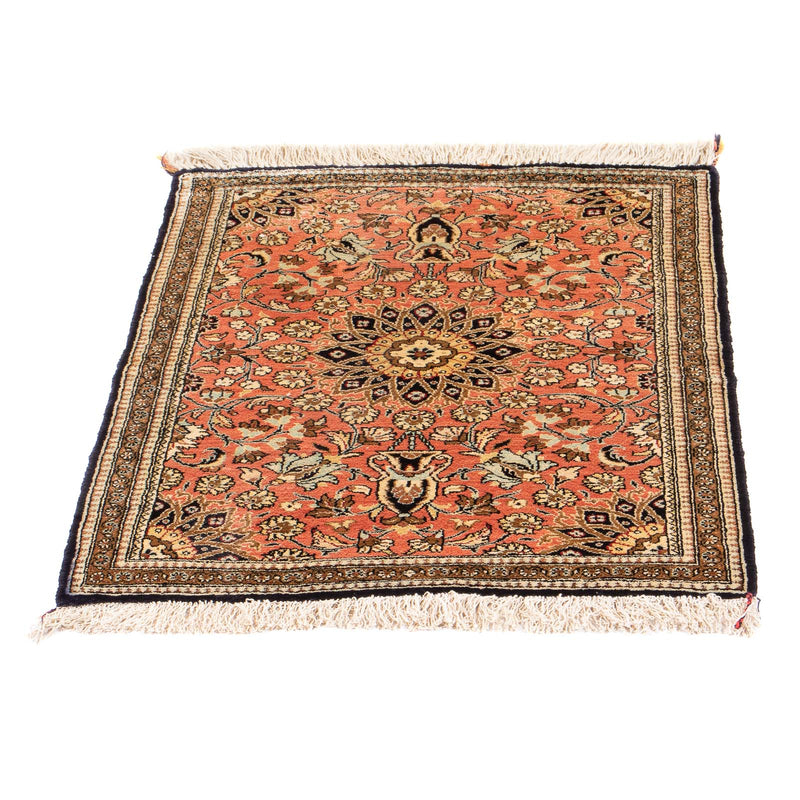 Tapis en soie - Ghom soie - Premium - 80 x 60 cm - rouge