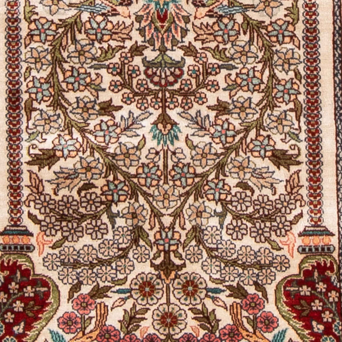 Tapis oriental - Hereke - 91 x 62 cm - multicolore