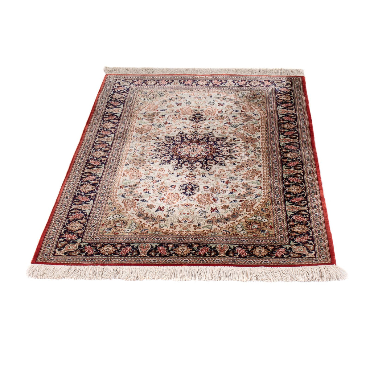 Tapis en soie - Ghom soie - Premium - 119 x 77 cm - beige