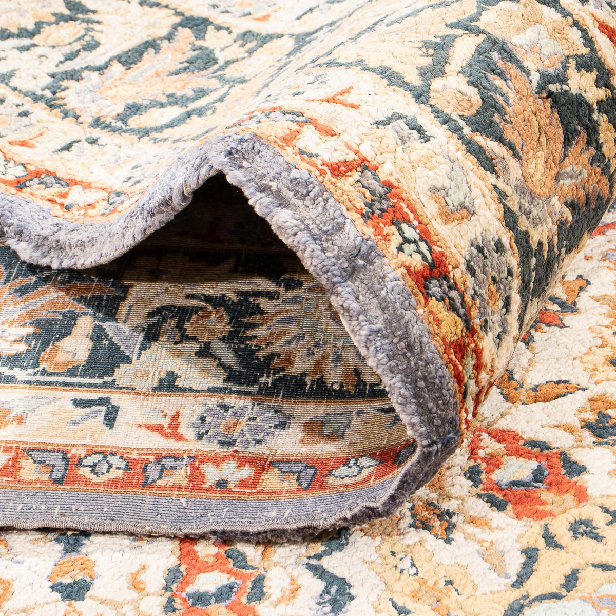 Tapis en soie - Soie chinoise - 154 x 94 cm - multicolore