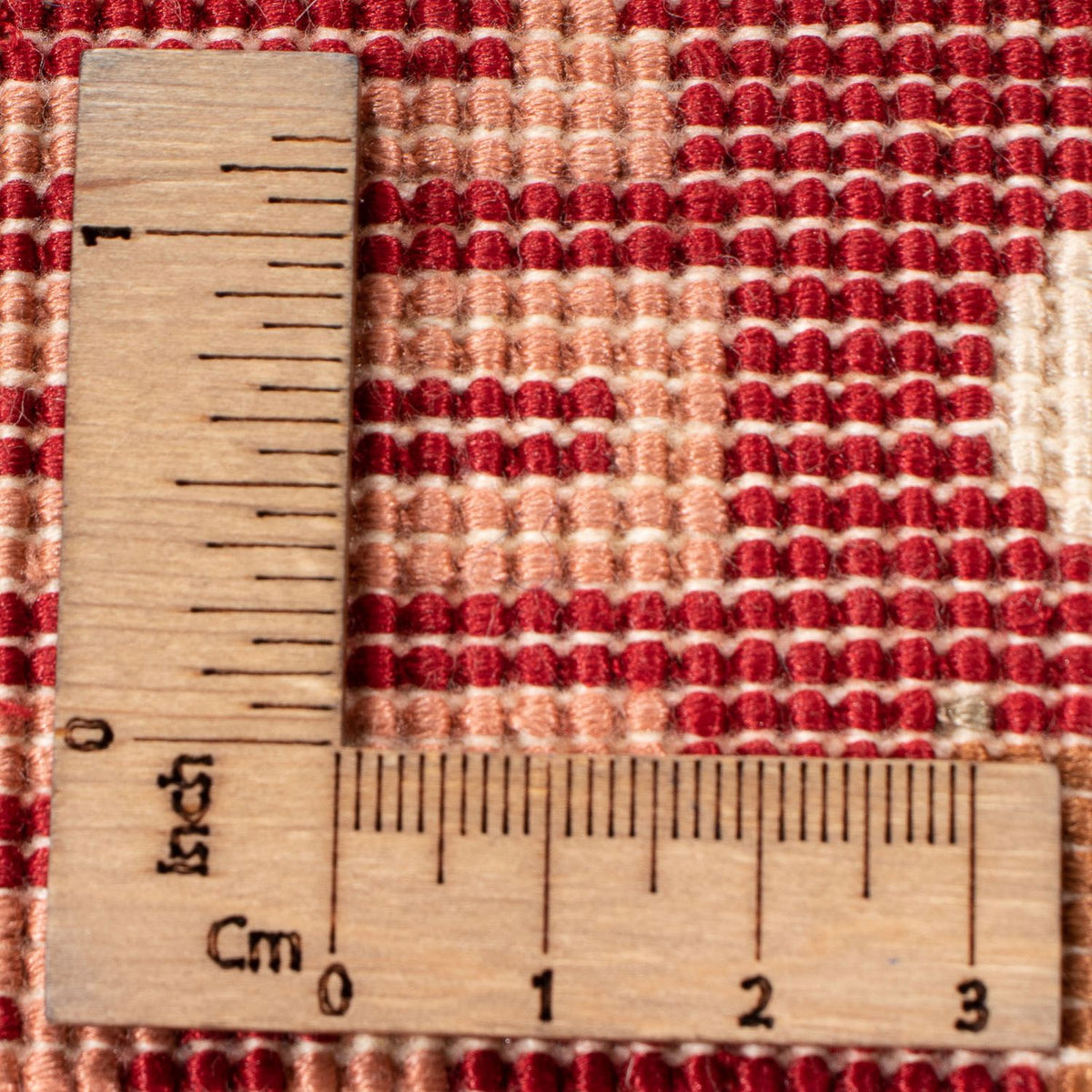 Tapis chinois carré - 31 x 31 cm - rouge