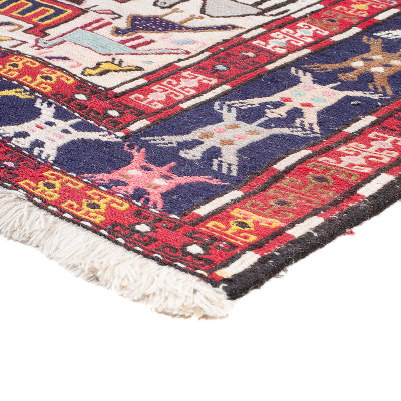 Tapis de couloir Tapis Kelim - Oriental - 135 x 109 cm - multicolore