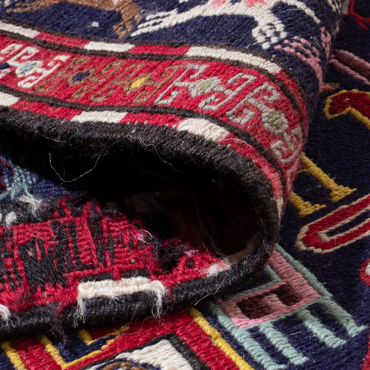 Tapis de couloir Tapis Kelim - Oriental - 135 x 109 cm - multicolore