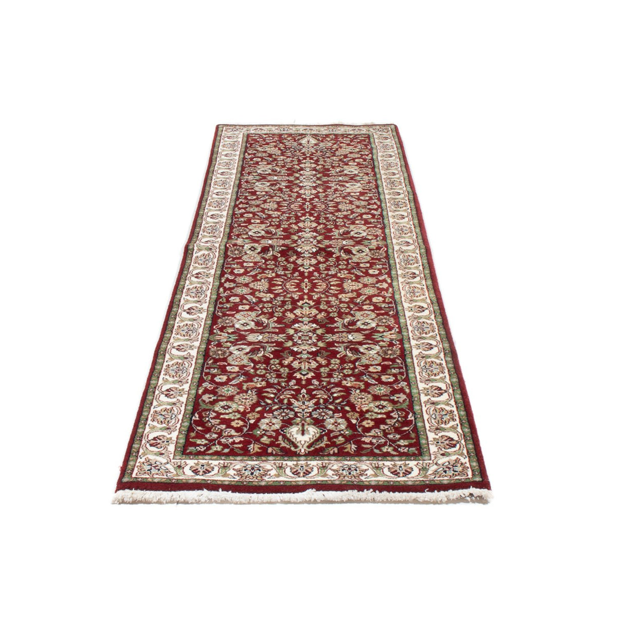 Tapis de couloir Tapis oriental - Bidjar - Indus - 253 x 70 cm - beige foncé