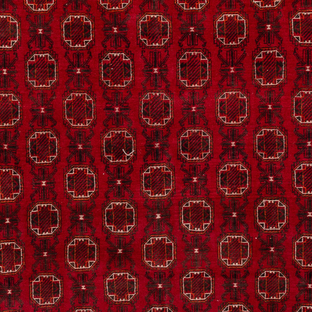 Tapis afghan - Boukhara - 276 x 200 cm - rouge