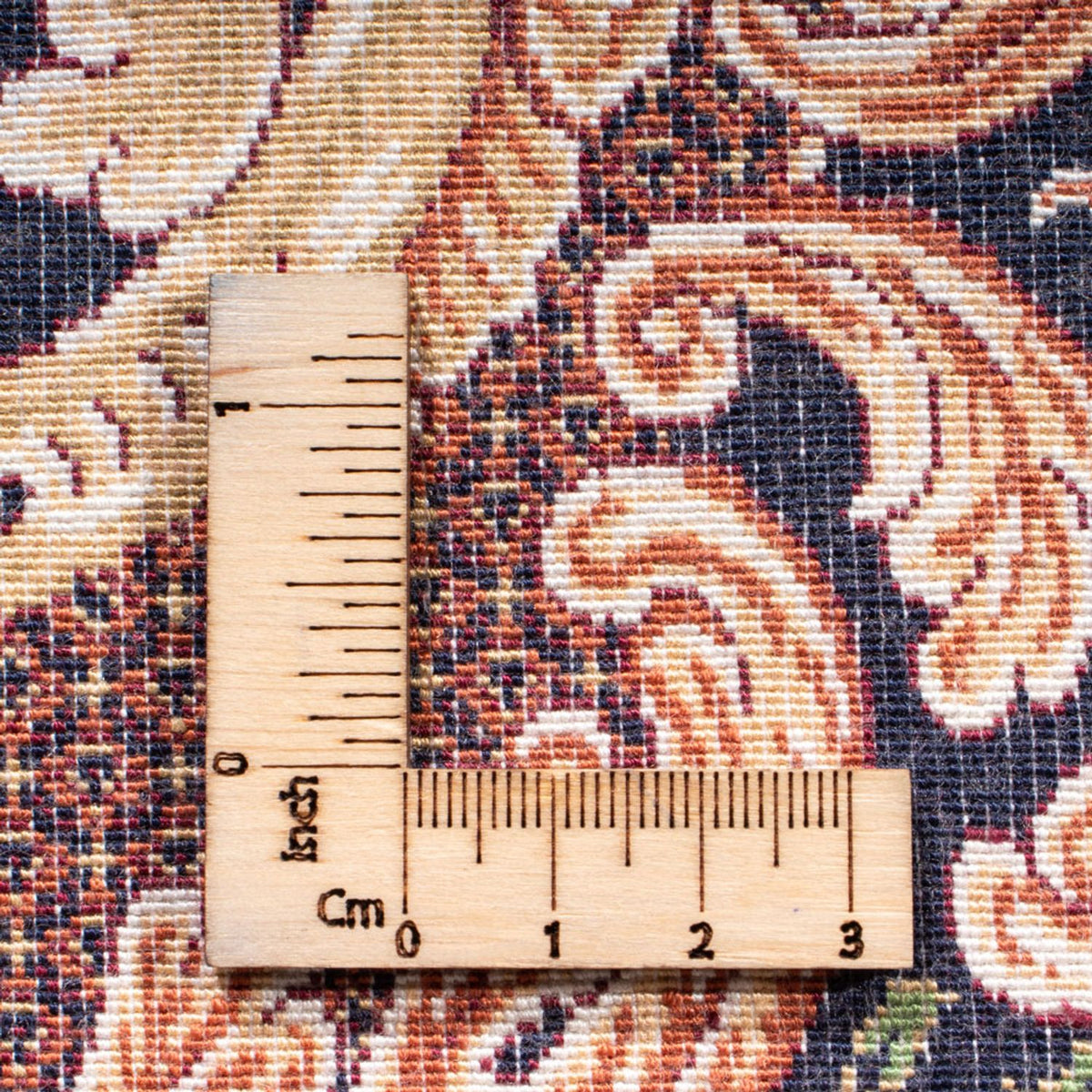 Tapis persan - Ghom - 230 x 150 cm - bleu foncé