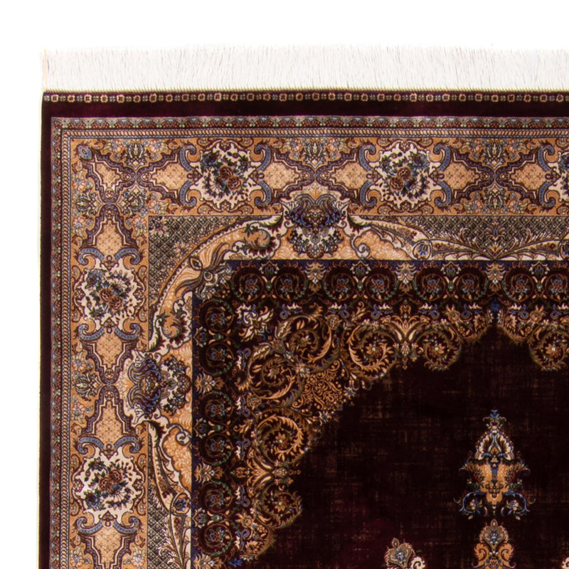 Tapis persan - Ghom - 230 x 150 cm - rouge vin