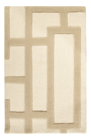 Tapis en laine - 90 x 60 cm - beige