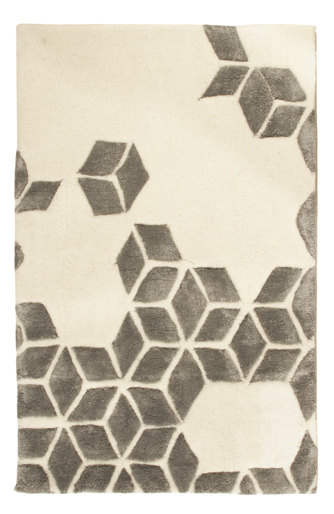 Tapis en laine - 90 x 60 cm - beige