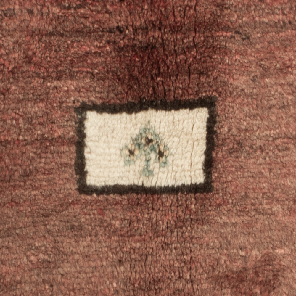 Tapis Gabbeh - Persan carré  - 100 x 93 cm - multicolore