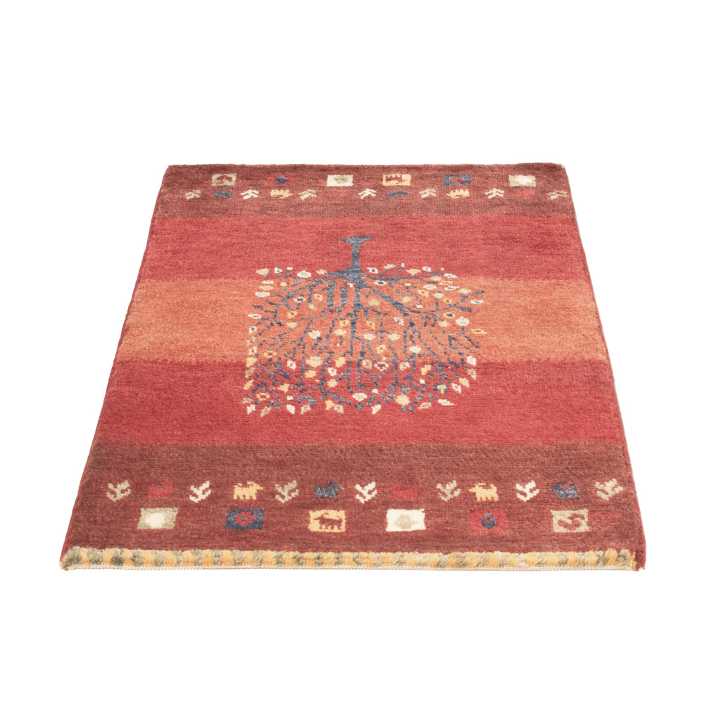 Tapis Gabbeh - Loribaft Persan - 90 x 60 cm - multicolore
