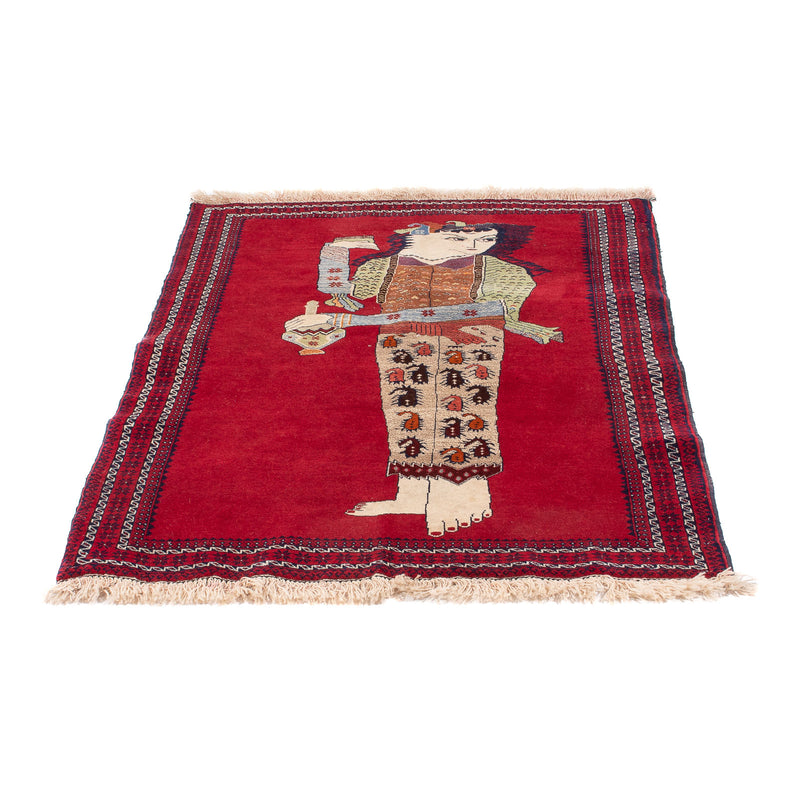 Tapis Belutsch - 135 x 86 cm - rouge