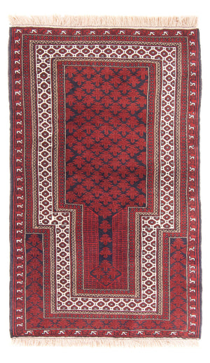 Tapis Belutsch - Tapis de prière - 154 x 92 cm - rouge
