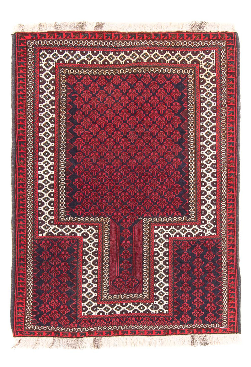 Tapis Belutsch - Tapis de prière - 130 x 90 cm - rouge