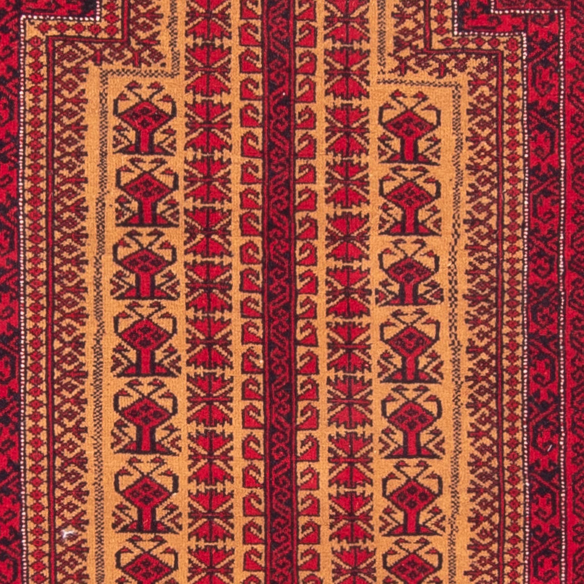 Tapis Belutsch - Tapis de prière - 148 x 97 cm - orange