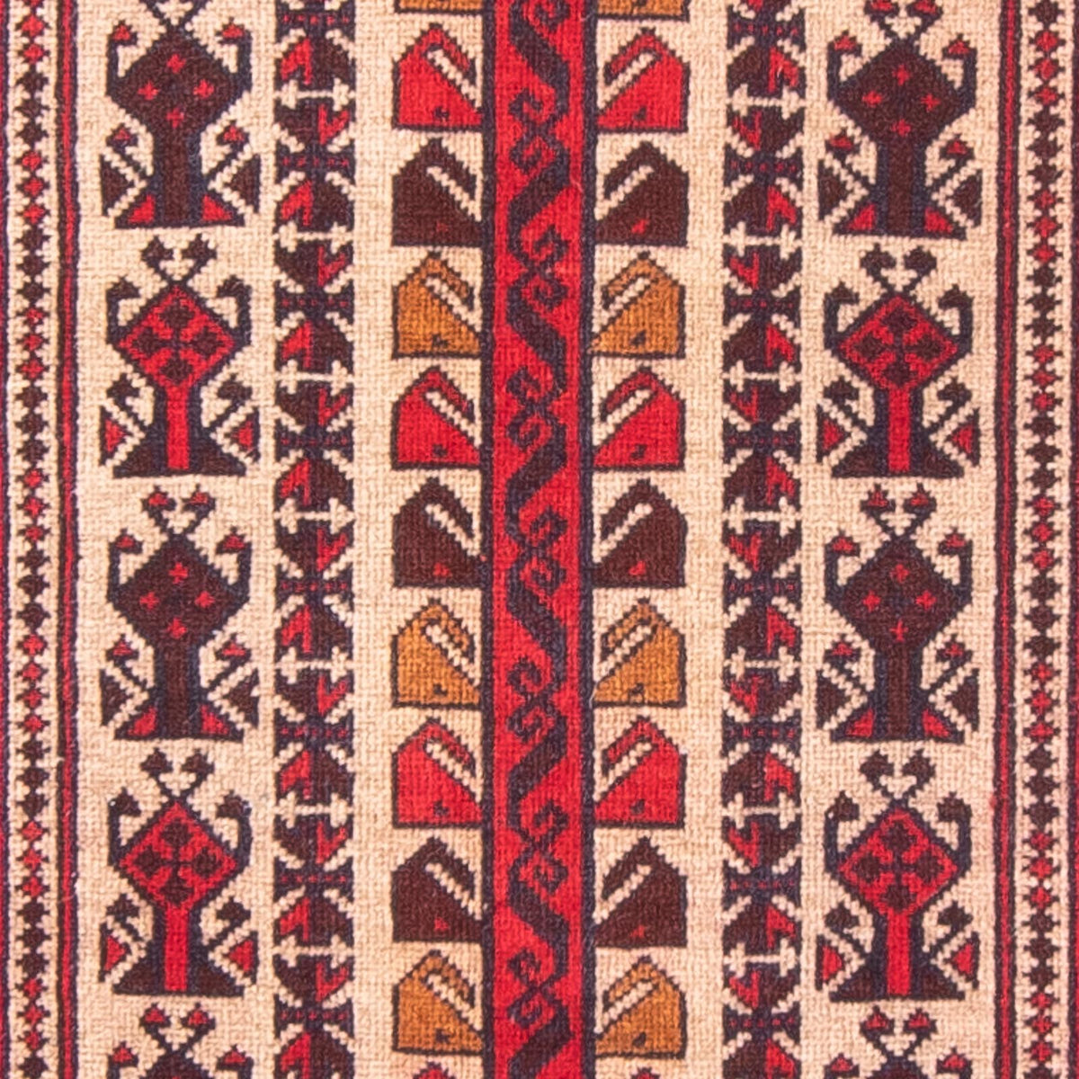 Tapis Belutsch - Tapis de prière - 140 x 84 cm - beige