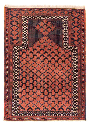 Tapis Belutsch - Tapis de prière - 138 x 95 cm - rouille