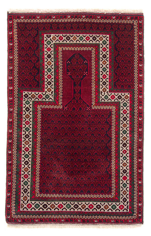 Tapis Belutsch - Tapis de prière - 142 x 89 cm - bleu