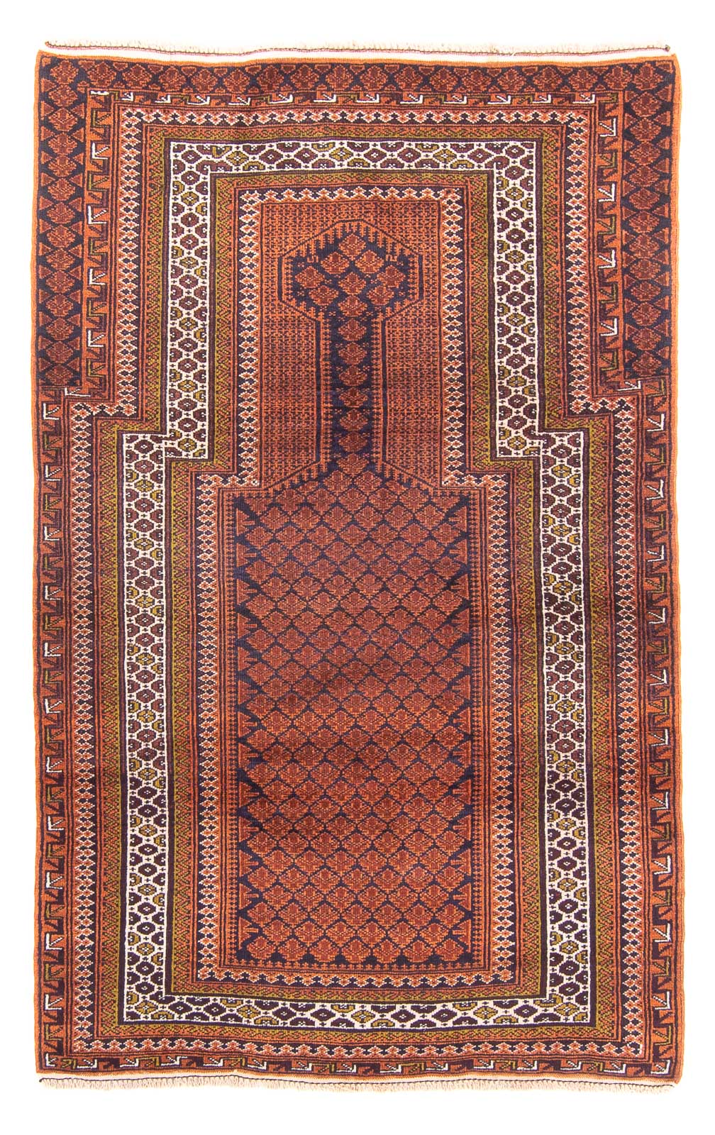 Tapis Belutsch - Tapis de prière - 141 x 86 cm - bleu