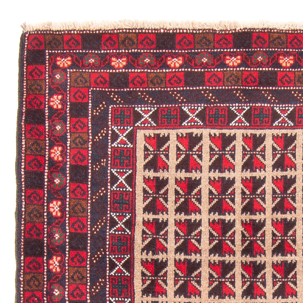 Tapis Belutsch - Tapis de prière - 140 x 93 cm - beige