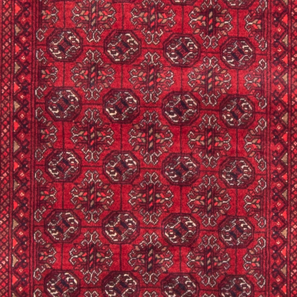 Tapis de couloir Tapis afghan - Boukhara - 290 x 80 cm - rouge
