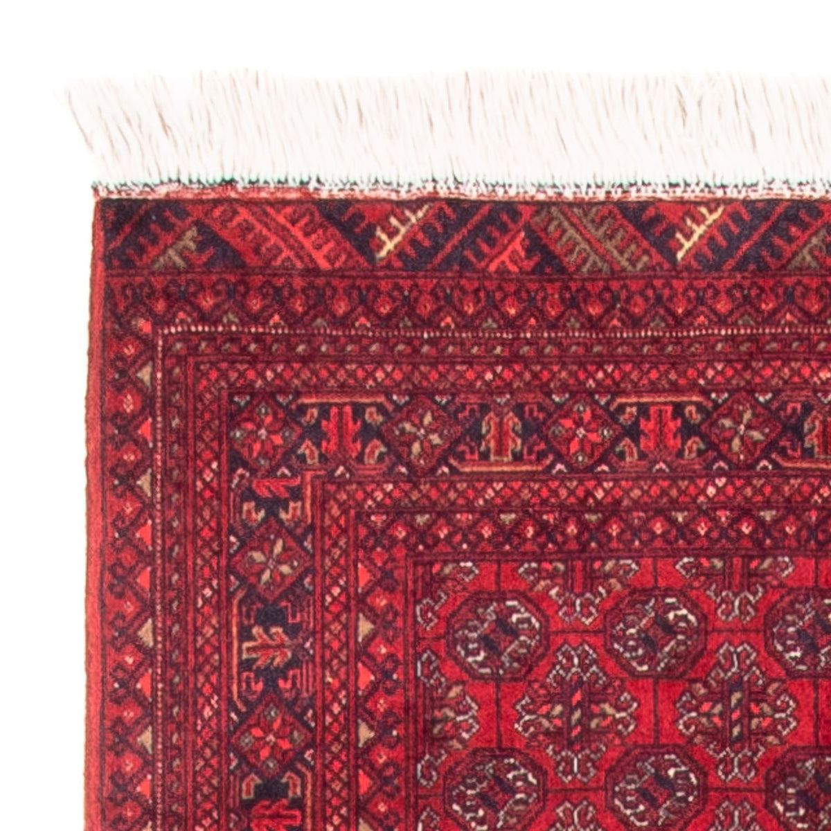 Tapis de couloir Tapis afghan - Boukhara - 290 x 80 cm - rouge