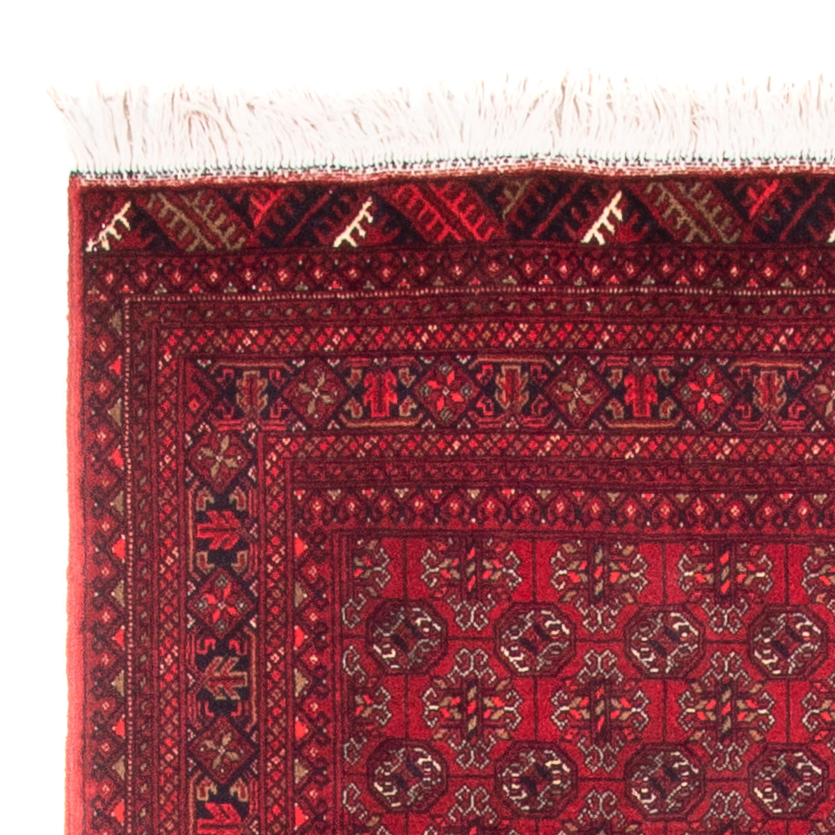 Tapis de couloir Tapis afghan - Boukhara - 290 x 80 cm - rouge
