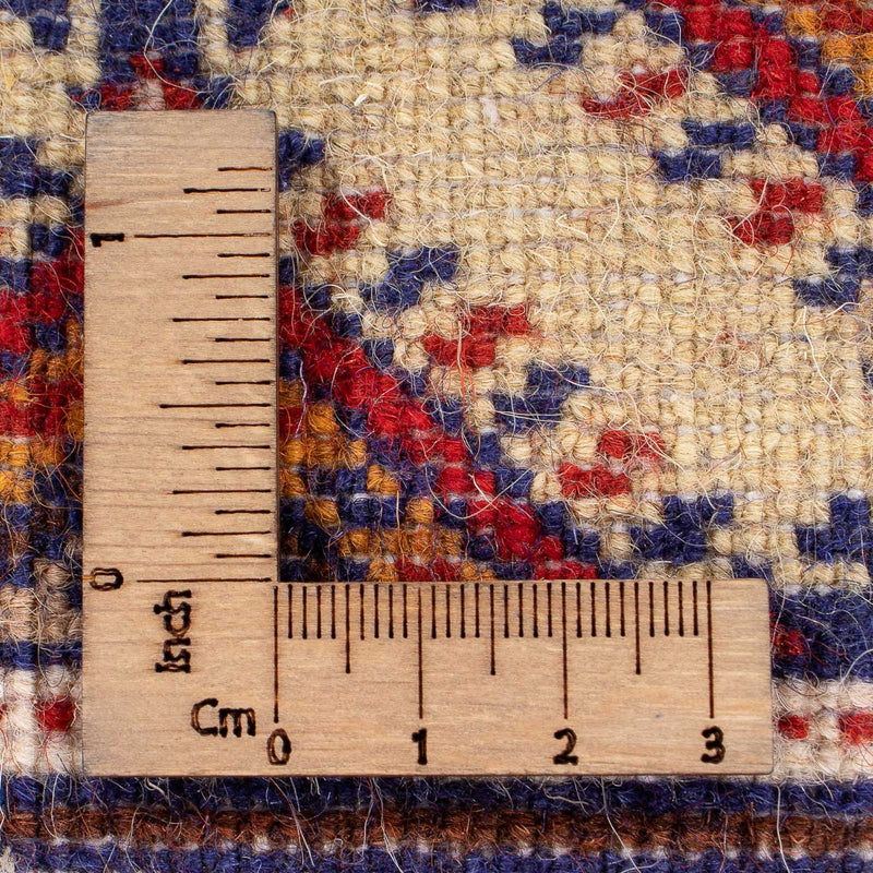 Tapis de couloir Tapis afghan - 390 x 90 cm - beige