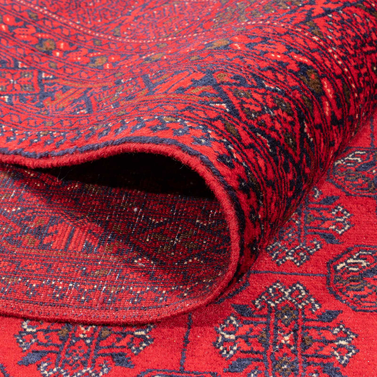 Tapis afghan - Boukhara - 290 x 196 cm - rouge