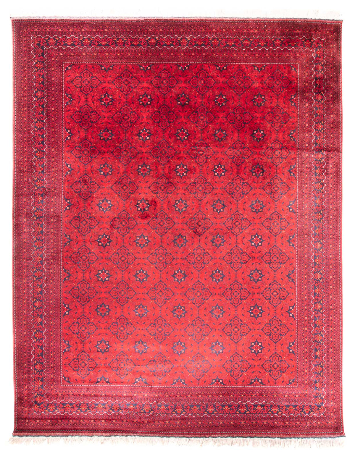 Tapis afghan - Boukhara - 380 x 300 cm - rouge