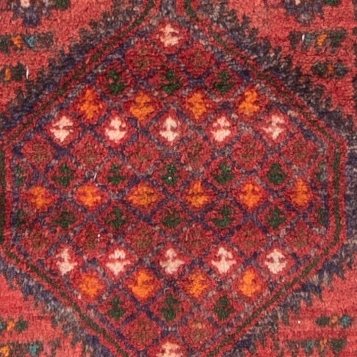 Tapis de couloir Tapis persan - Nomadic - 295 x 81 cm - rouge
