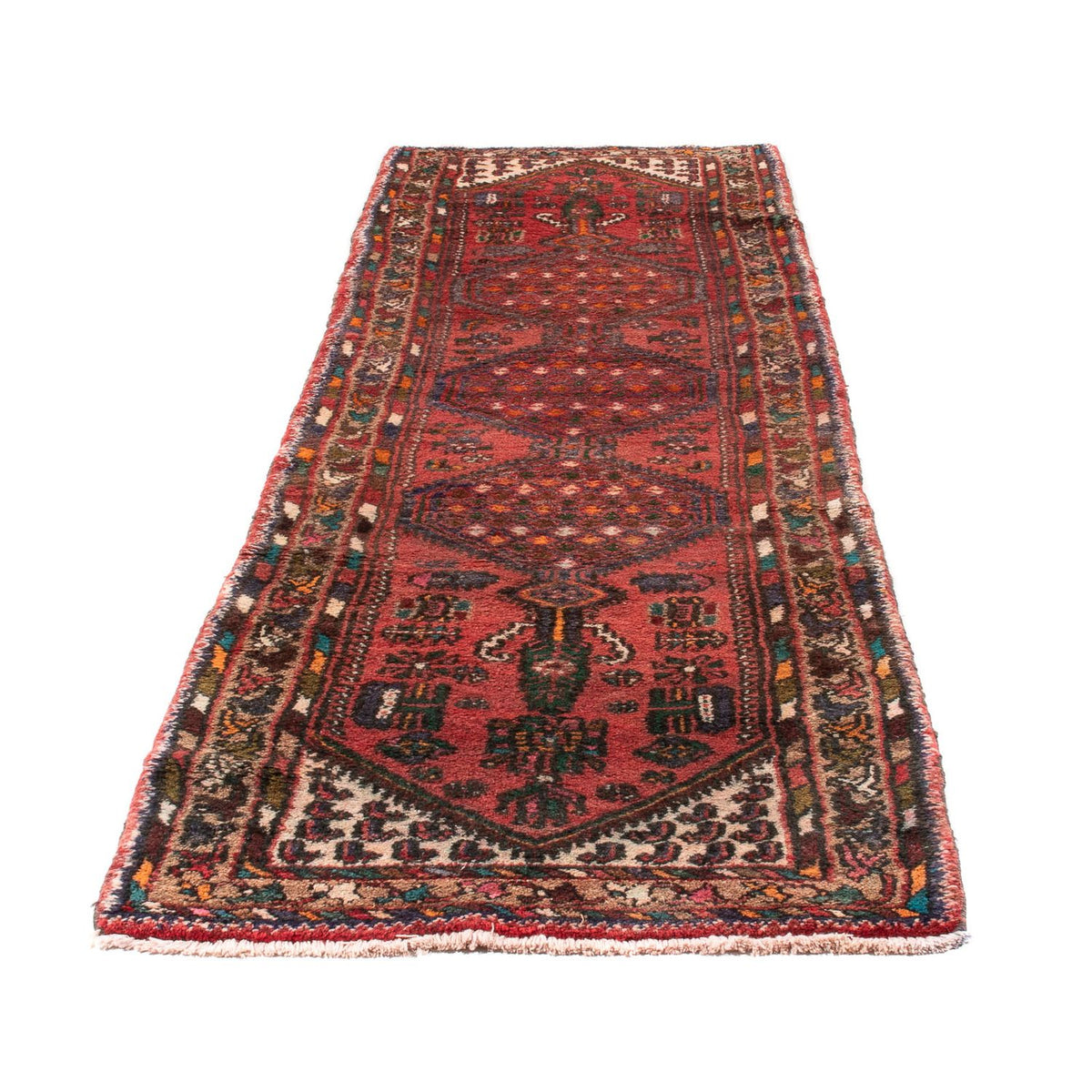 Tapis de couloir Tapis persan - Nomadic - 295 x 81 cm - rouge