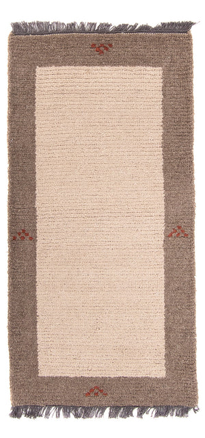 Tapis Népalais - 140 x 70 cm - beige