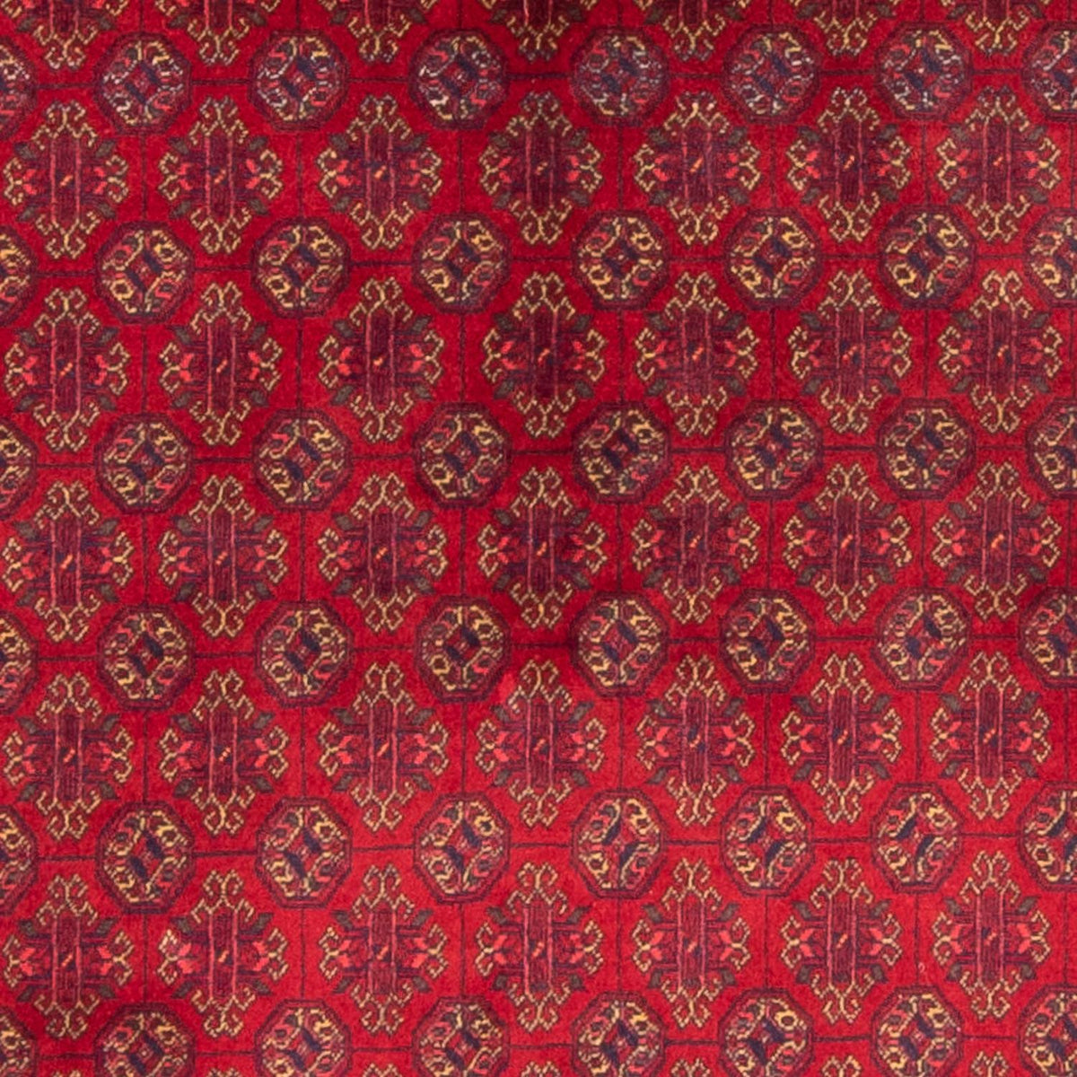 Tapis afghan - 193 x 148 cm - rouge