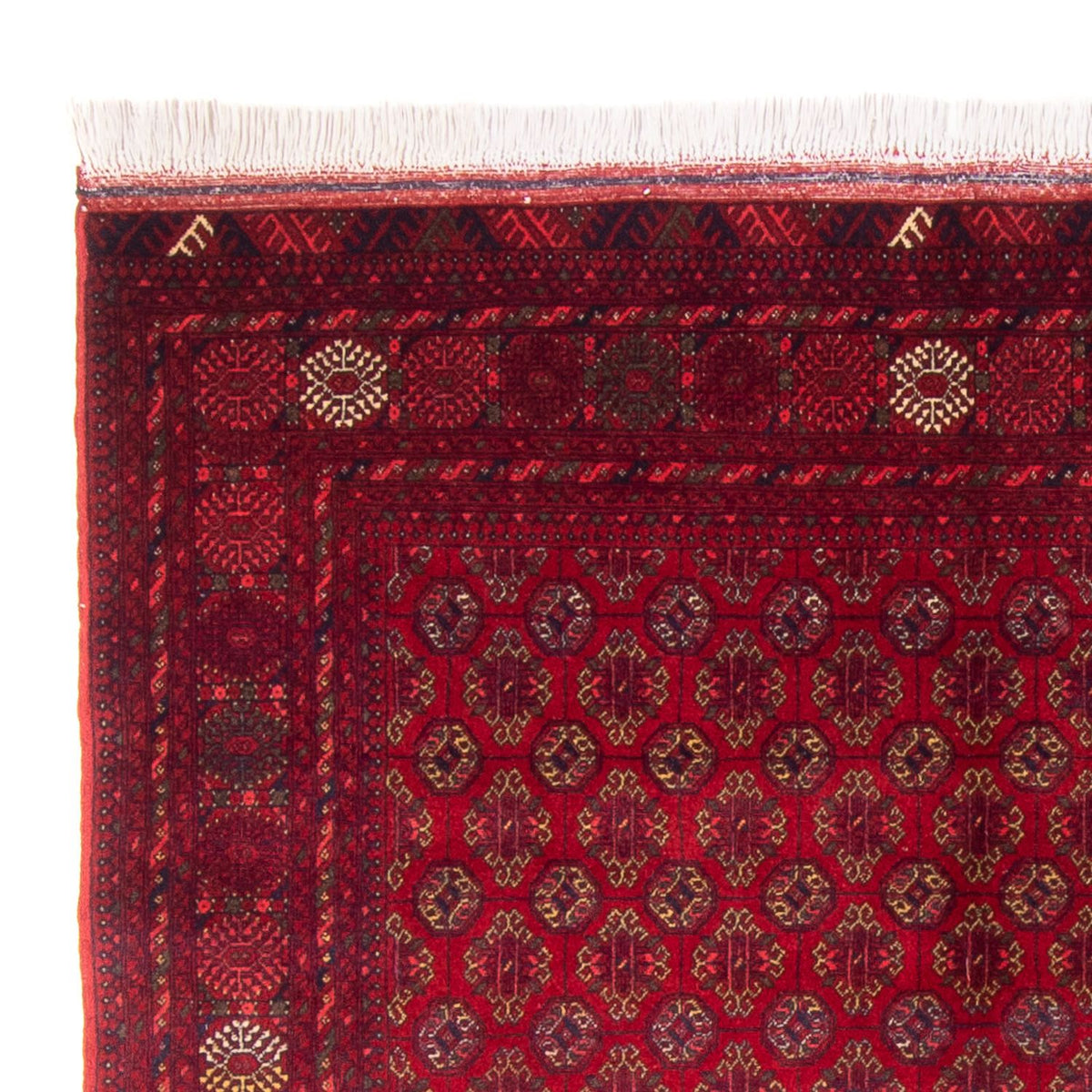 Tapis afghan - 193 x 148 cm - rouge