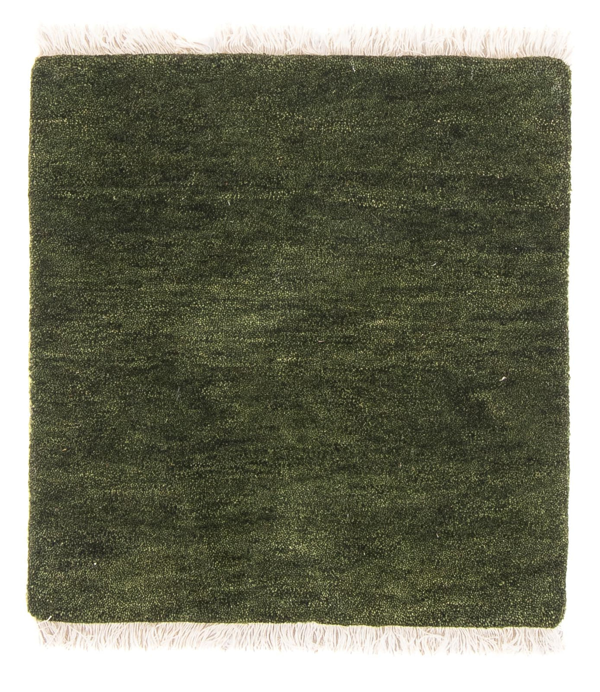 Tapis Gabbeh - Indus carré - 54 x 51 cm - vert