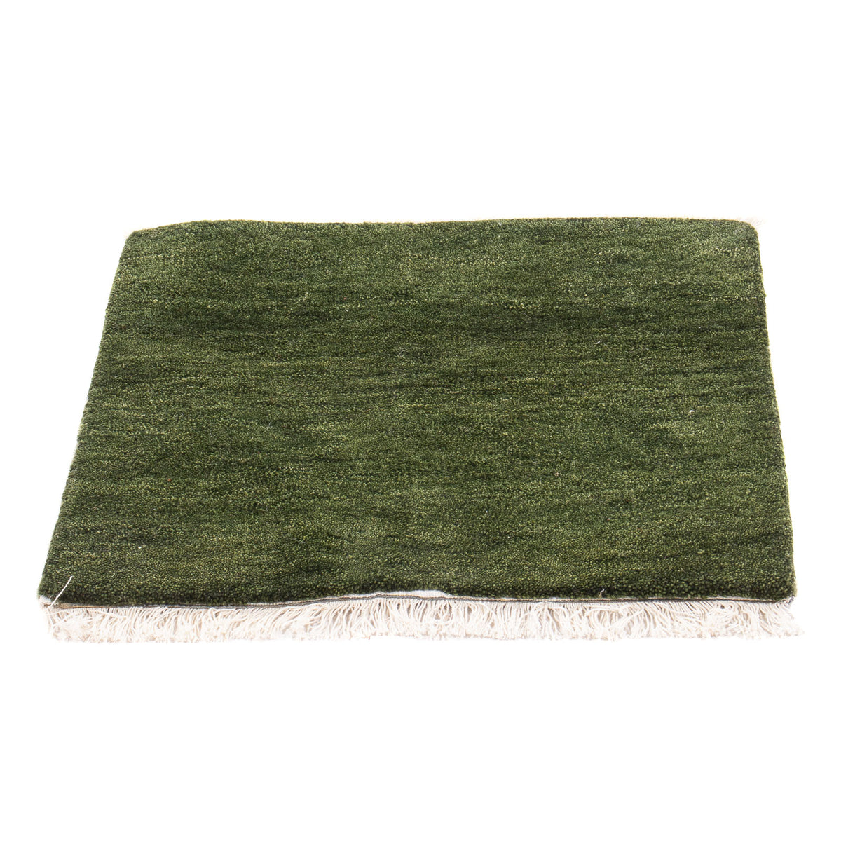 Tapis Gabbeh - Indus carré - 54 x 51 cm - vert