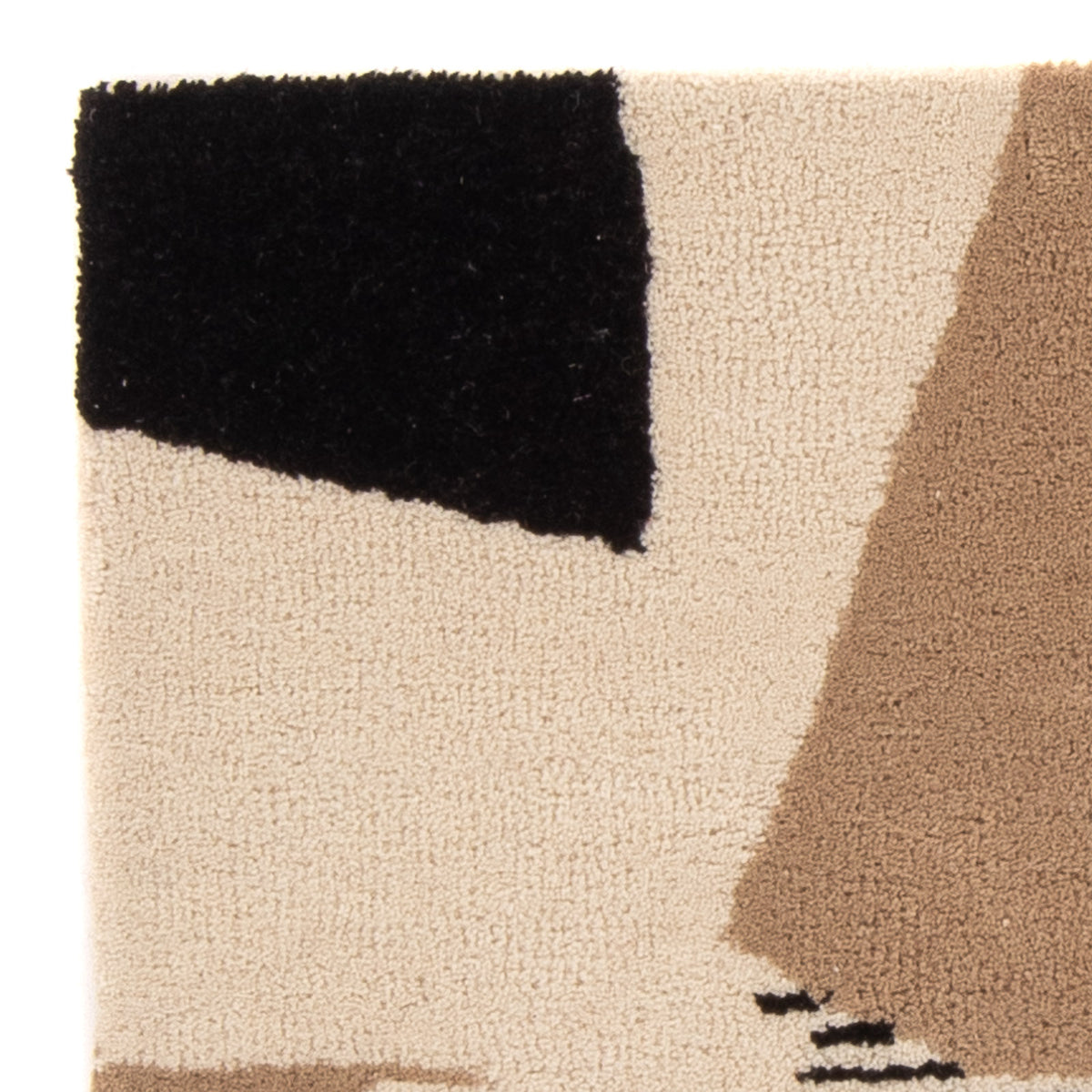 Tapis en laine - 90 x 60 cm - beige