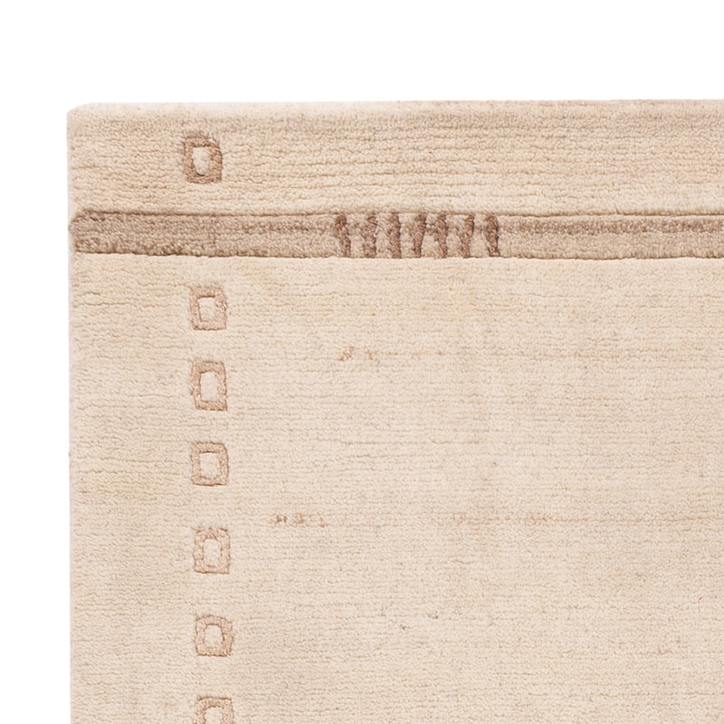 Tapis de couloir Tapis Népalais - 155 x 91 cm - crème